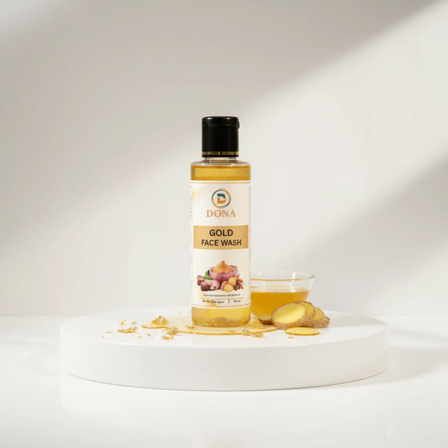 DONA Gold Face Wash: Luxurious Herbal Cleanser for Radiant, Glowing & Youthful Skin